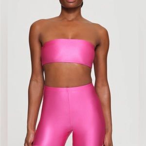 SKIMS Pink Crop Top